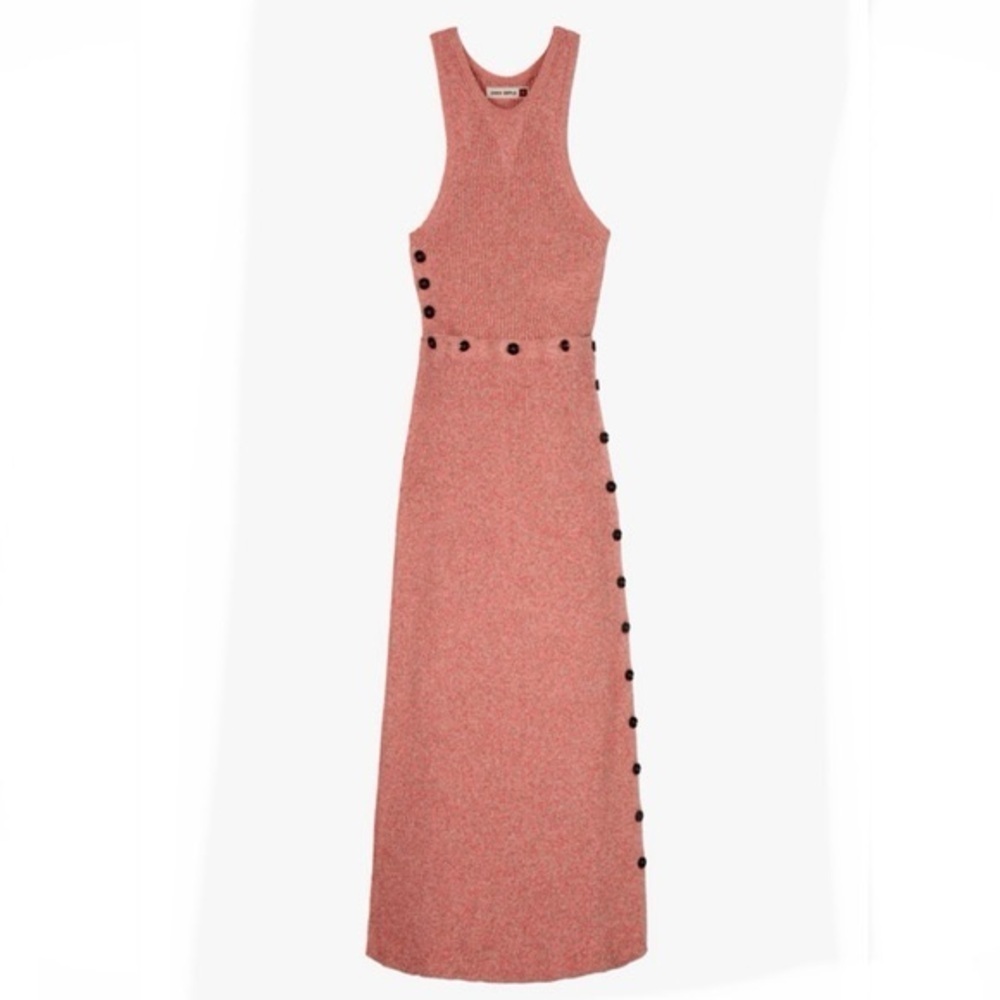 Zara SRPLS Ribbed Button Knit Dress - Picture 5 of 13